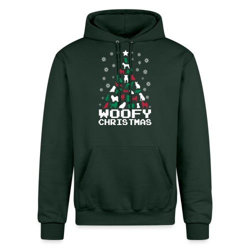 Woofy Christmas Tree - Champion Unisex Powerblend Hoodie