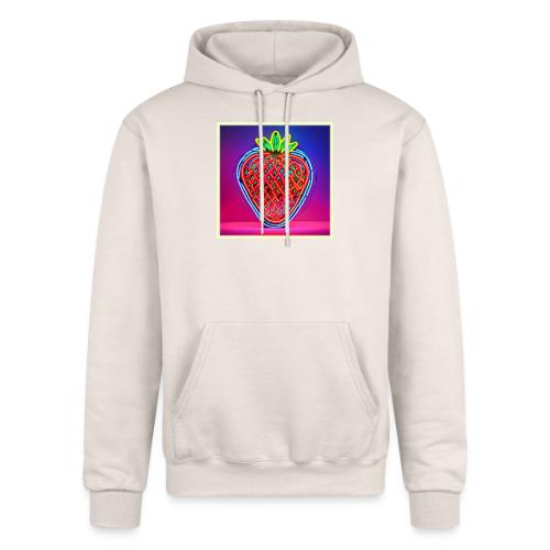Vibrant Strawberry Neon Sign - Champion Unisex Powerblend Hoodie