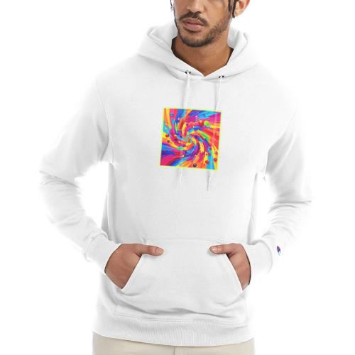 Colorful Fruit Vortex - Champion Unisex Powerblend Hoodie