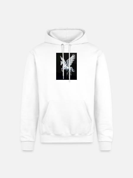 Celestial Pegasus - Champion Unisex Powerblend Hoodie - white