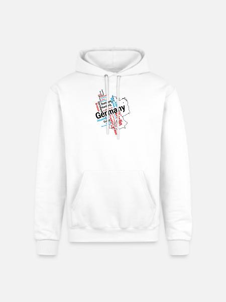 Germany - Champion Unisex Powerblend Hoodie - white