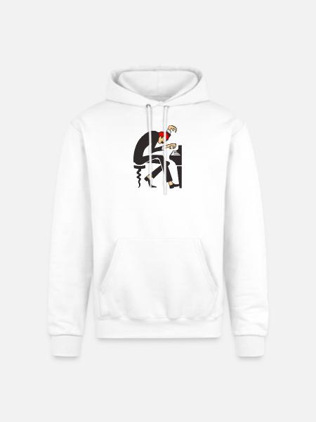 Piano Maestro Dizzy Pose - Champion Unisex Powerblend Hoodie - white