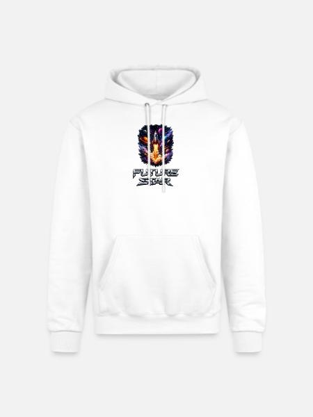 Future Star Rocket Burst - Champion Unisex Powerblend Hoodie - white