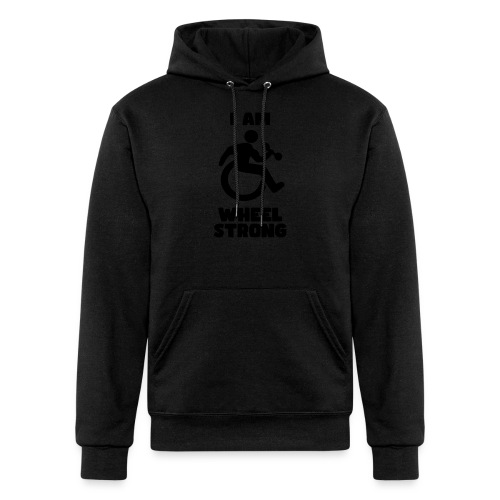 I'm wheel strong. For strong wheelchair users * - Champion Unisex Powerblend Hoodie