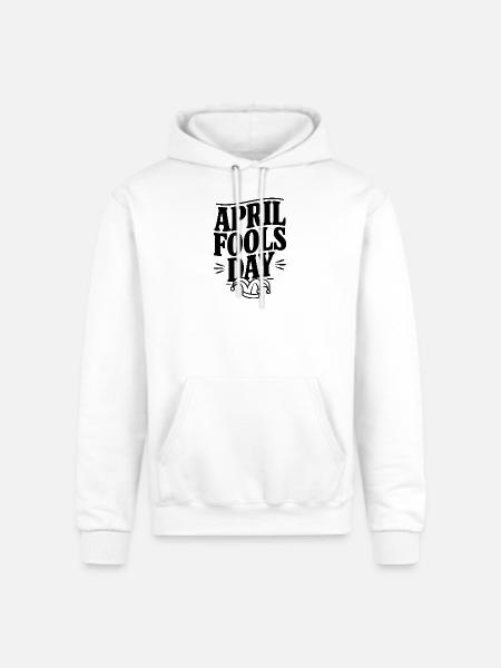 April Fools Day - Champion Unisex Powerblend Hoodie - white