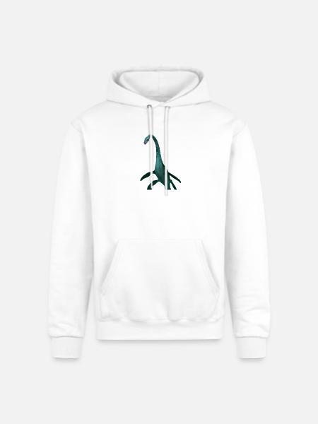 Emerald Long Neck Dino Tee - Champion Unisex Powerblend Hoodie - white