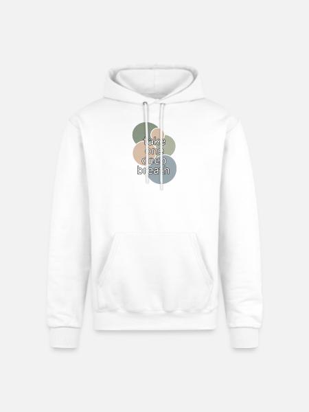 Pastel Circle Breath Reminder - Champion Unisex Powerblend Hoodie - white
