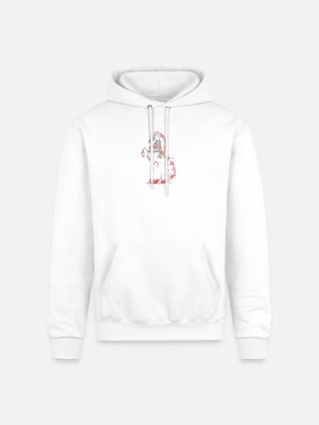 Crimson Blaze Stallion - Champion Unisex Powerblend Hoodie - white