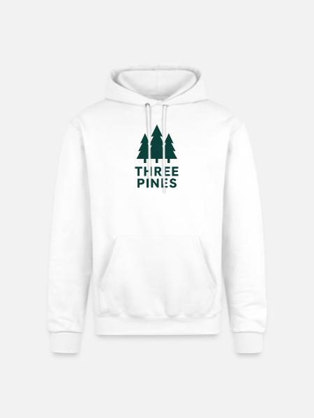 Three Pines Forest Logo - Champion Unisex Powerblend Hoodie - white