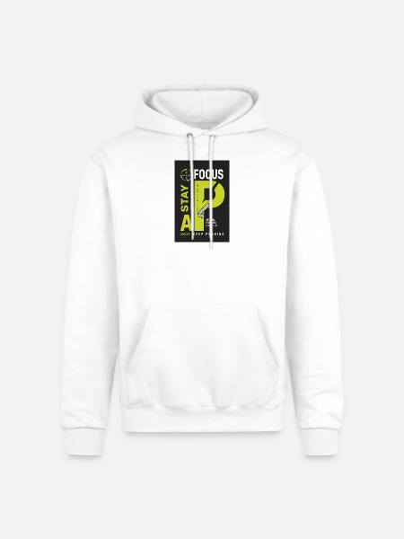 one goal every day every step - Champion Unisex Powerblend Hoodie - white