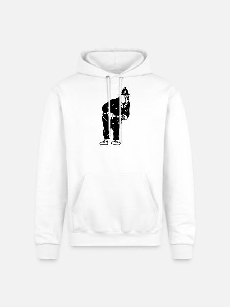 Stern policeman - Champion Unisex Powerblend Hoodie - white