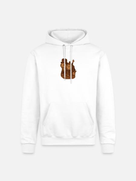 Steampunk Tortoise Clockwork - Champion Unisex Powerblend Hoodie - white