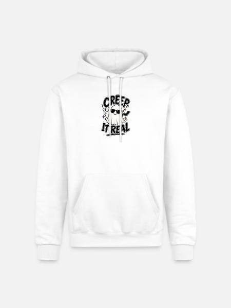 Creep It Real - Champion Unisex Powerblend Hoodie - white