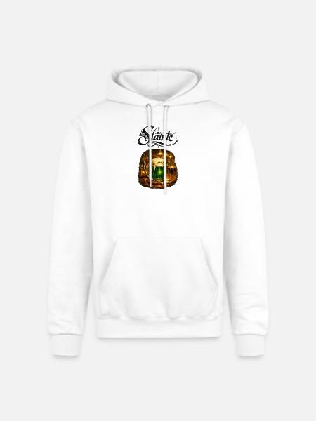 Emerald Draft in Rustic Tavern - Champion Unisex Powerblend Hoodie - white