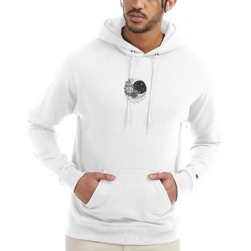 Crescent Moon Floral - Champion Unisex Powerblend Hoodie