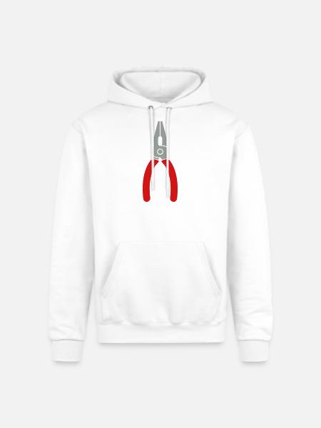 Pliers Tool Logo - Champion Unisex Powerblend Hoodie - white