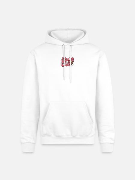 Stay Cool Ice Cream Groovy - Champion Unisex Powerblend Hoodie - white