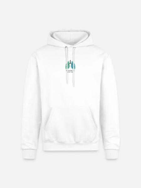 Breathe In, Leaf Out - Champion Unisex Powerblend Hoodie - white