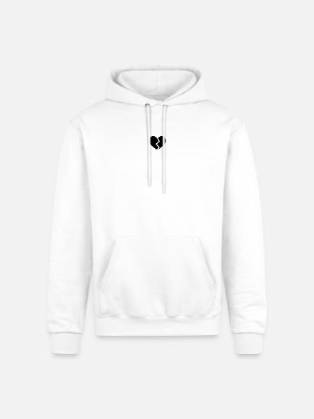 BROKEN HEART - Champion Unisex Powerblend Hoodie - white