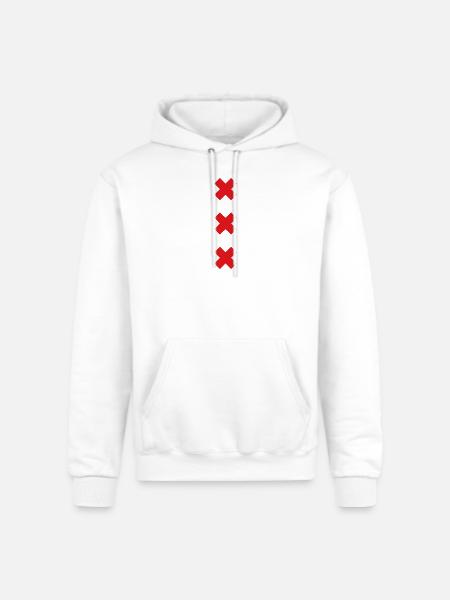 Amsterdam logo - Champion Unisex Powerblend Hoodie - white