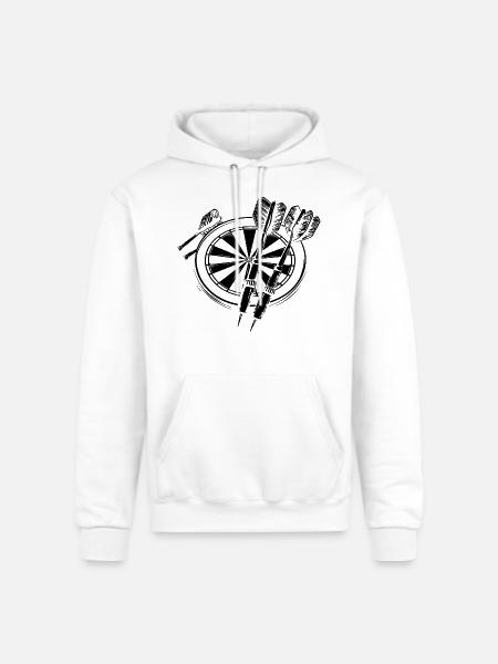 Darts - Champion Unisex Powerblend Hoodie - white