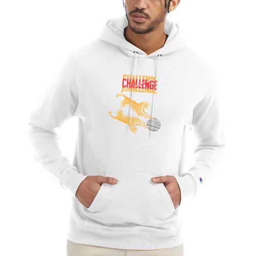 Double tiger fashion, jungle feline animals. - Champion Unisex Powerblend Hoodie