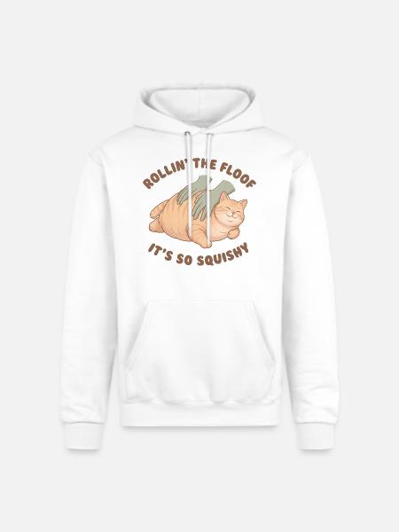 Rollin The Floof - Champion Unisex Powerblend Hoodie - white