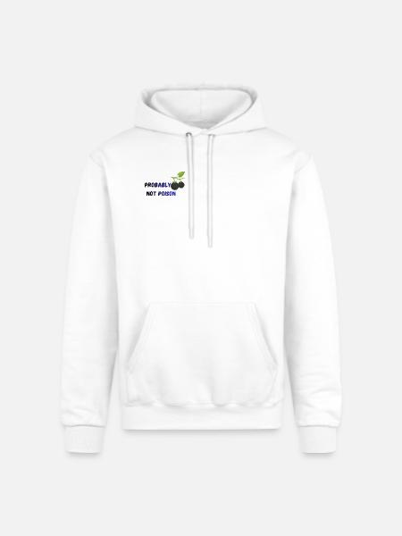 Probably Not Poison -Black Nightshade - Champion Unisex Powerblend Hoodie - white