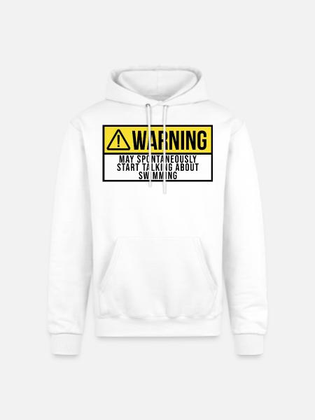 Swimming Swimming - Champion Unisex Powerblend Hoodie - white