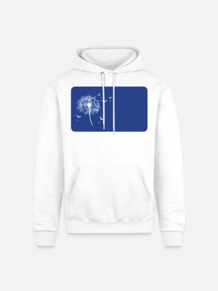 Dandelion blue | personalizable - Champion Unisex Powerblend Hoodie - white