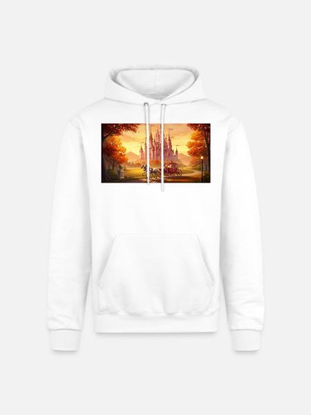 "A captivating digital painting - Champion Unisex Powerblend Hoodie - white