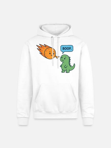 Meteor Buddy and Dino Boop - Champion Unisex Powerblend Hoodie - white