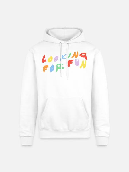 Looking for Fun - Champion Unisex Powerblend Hoodie - white