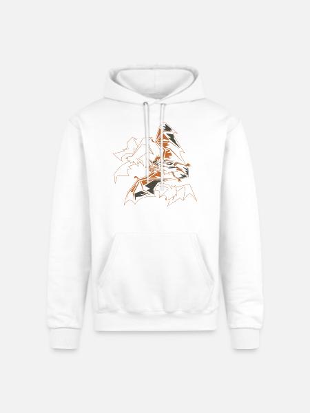 Polygon Bats - Champion Unisex Powerblend Hoodie - white