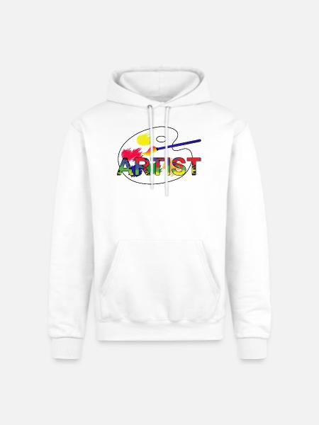 Artist - Champion Unisex Powerblend Hoodie - white