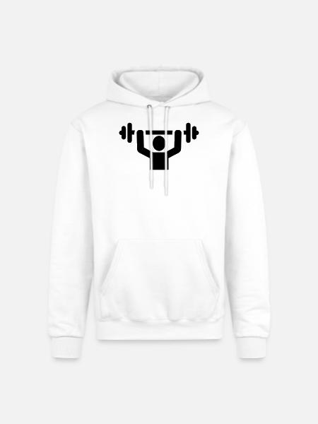 Weightlifting - Champion Unisex Powerblend Hoodie - white