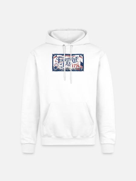 fourth of july - Champion Unisex Powerblend Hoodie - white