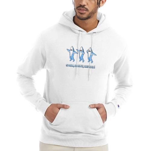 Dancing Sharks - Swim, Dance, Repeat - Champion Unisex Powerblend Hoodie