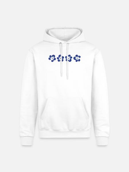 hawaii hibiscus flower - Champion Unisex Powerblend Hoodie - white
