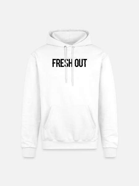 fresh out - Champion Unisex Powerblend Hoodie - white