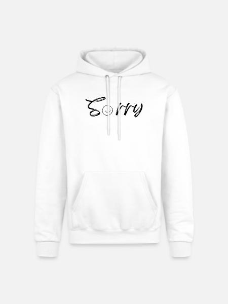 Sorry - Champion Unisex Powerblend Hoodie - white