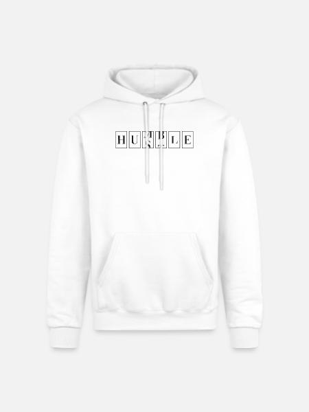 Hustle, Humble. - Champion Unisex Powerblend Hoodie - white
