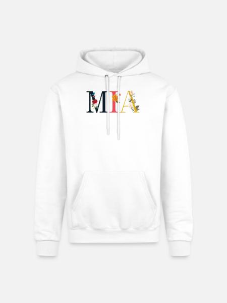 Mia - Champion Unisex Powerblend Hoodie - white