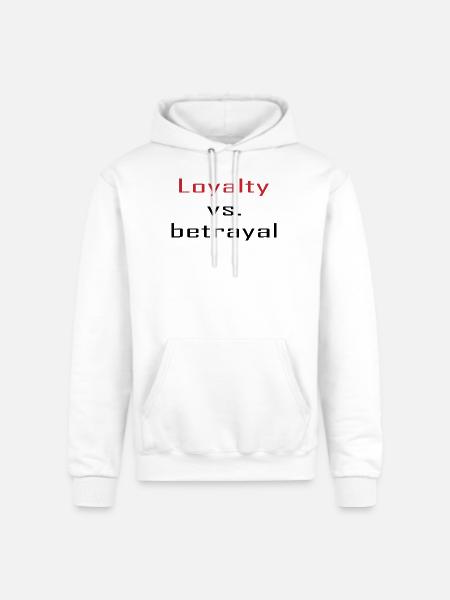Loyalty vs. Betrayal - Champion Unisex Powerblend Hoodie - white