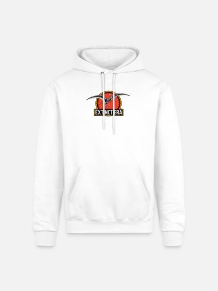 Prehistoric Pterosaur Extinction Logo - Champion Unisex Powerblend Hoodie - white
