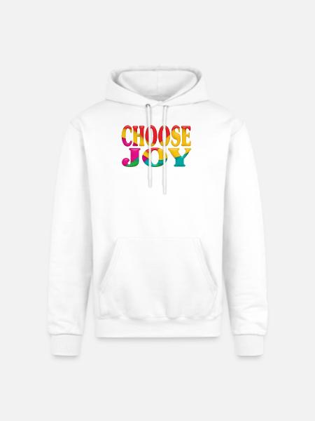 Choose joy - Champion Unisex Powerblend Hoodie - white