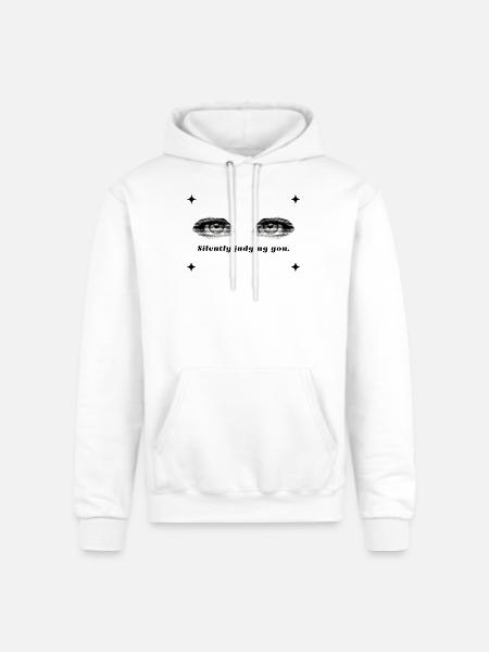 Twin Halftone Eyes - Champion Unisex Powerblend Hoodie - white