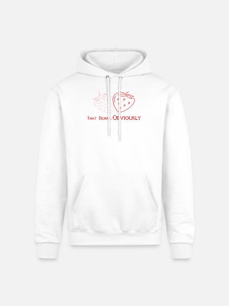 That Berry Strawberry Bestie Design2 - Champion Unisex Powerblend Hoodie - white
