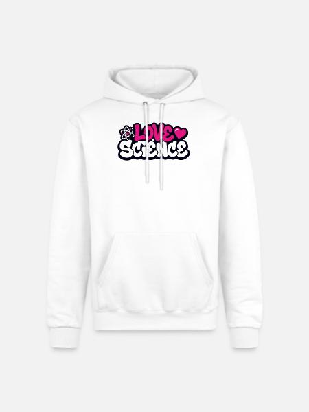 Love Science Schriftzug Logo - Champion Unisex Powerblend Hoodie - white