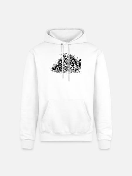 Fighting tigers - Champion Unisex Powerblend Hoodie - white